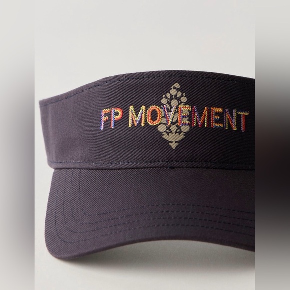 Free people movement tee time visor/ navy multi NWT - Picture 3 of 4